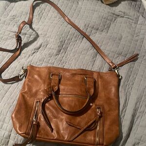 Antik Kraft faux leather brown bag